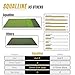 6x4ft Premium Golf Mat | Tri Turf Golf Hitting Mat | Golf Mats Practice Indoor, Outdoor, with Simulator | Thick Golf Training Mat | Large Golf mat for Swinging | Durable Golf Practice Mat with Tees