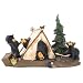 DEMDACO Camp Runamuck Bear Black Bear 5 x 7.5 Hand-cast Resin Figurine Sculpture