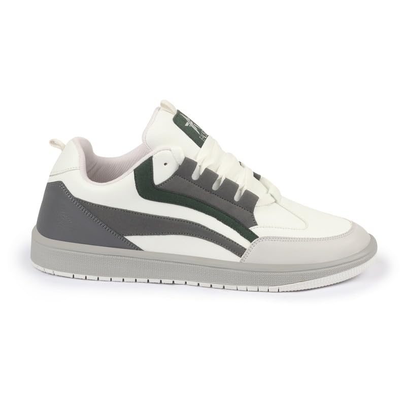 Image of FAUSTO Men's Colorblocked Low Top Classic Lace-Up Sneaker Shoes|Low Ankle Casual Shoes|All Day Comfortable Sneakers