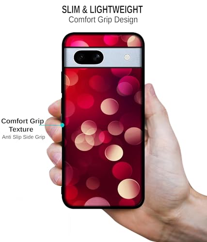 Image of 3D Circles Design Premium 2D Printed Metal Back Case Cover for Google Pixel 7A 5G