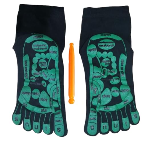 YJIUYUANQ Black Reflexology Socks Set