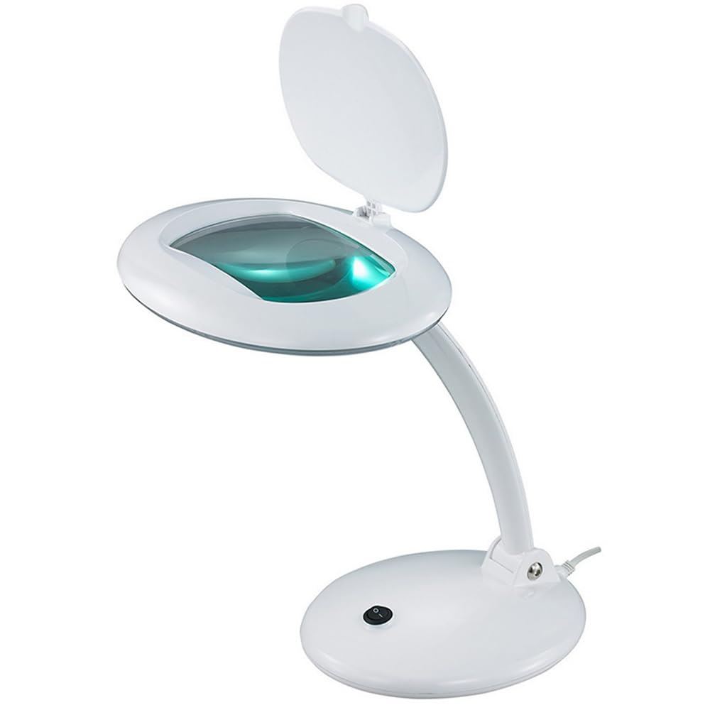 Multirex Lampa powiększająca LED, soczewka 168 x 103 mm, dioptria 3, 56 SMD LED do 6500K światła dziennego, elastyczne ramię 27 cm, idealne do modelarstwa, haftu, zegarmistrzostwa, czytania
