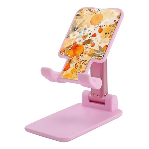 Support de téléphone pour bureau pliable et réglable avec motifs botaniques