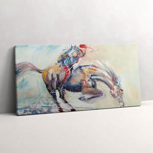 Illustration de chevaux au galop pour dynamiser la décoration murale de votre bureau