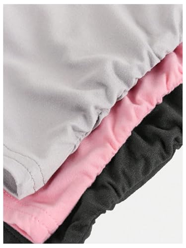 Image of SOLY HUX Girl's Tank Tops 3 Packs Cute Ruched Spaghetti Strap Camisole Slim Fit Undershirts