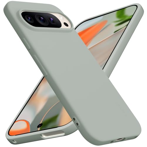 Image of X-level for Google Pixel 9 /Pixel 9 Pro Case, Slim Fit Soft Flexible TPU [Guardian Series] Ultra-Thin Matte Finish Coating Phone Back Cover Light Shockproof Protective Case for Women Men-Green