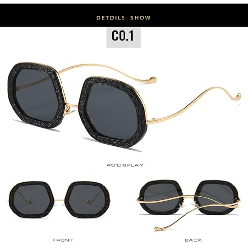 Large frame crystal sunglasseswomen cool ladies sunglasses2