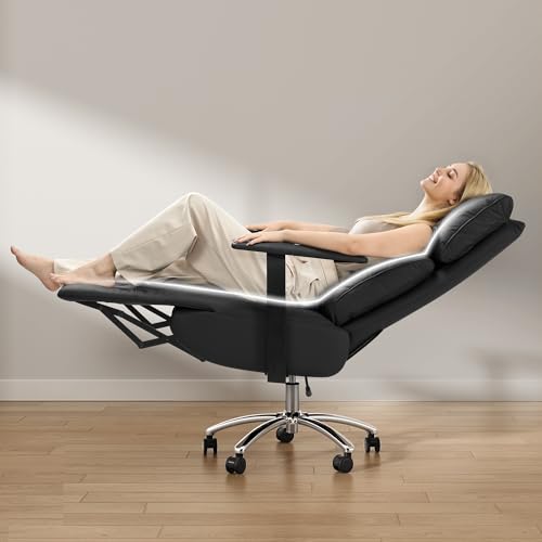 OKUP Reclining Office Chair with Adjustable Headrest and...