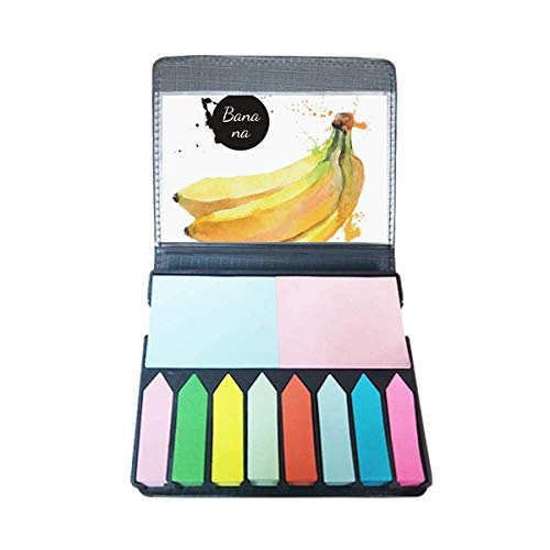Marque-page banane aquarelle élégant avec boîte de protection