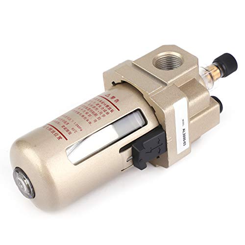 Unidad de Tratamiento de Fuente de Aire con Lubricador de Niebla de Aceite AL3000-03 de 3/8 - Filtro de Aire Comprimido para Sistemas Neumáticos, Uso Industrial, Control de