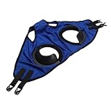 Hiraith Cubierta Transpirable para Ojos de Caballo, Gafas de Carreras para Acelerar la Velocidad de Avance con Poliéster de Alta Elasticidad y Cuero de PU, Garantiza Comodidad en (Azul)