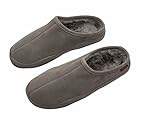 PRO 11 WELLBEING Suede Orthotic Slipper with Full Length Arch Support Insoles for Ultimate Comfort UK 10