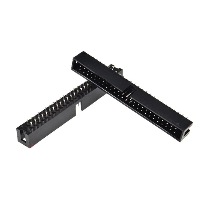 10pcs dc3-50p 2.54MM Pitch JTAG ISP Male Socket Straight IDC Box headers PCB Connector Double Row 2x25PIN DC3 50 PIN 50P Header
