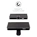 Snugg iPhone 6 Case, Black Leather iPhone 6 Flip Case Premium Wallet Phone Cover with Card Slots for Apple iPhone 6