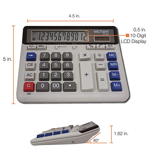 Victor 2140 Desktop Business Calculator, 12-Digit Lcd #TOP4