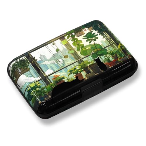 Credit Card Holder, Business Card Case Mini RFID Small Aluminum Card Wallet