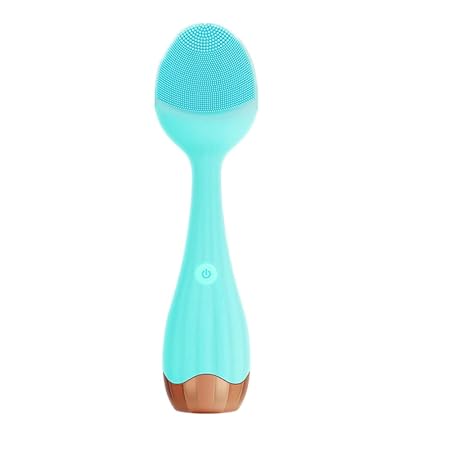 DEBIK | Electric Sonic Facial cleansing massager Smart Facial Cleansing Device with Silicone Brush & Anti-Aging Massager Waterproof Vibration Technology - Lift, Firm, and Tone Skin on Face and Body (blue)