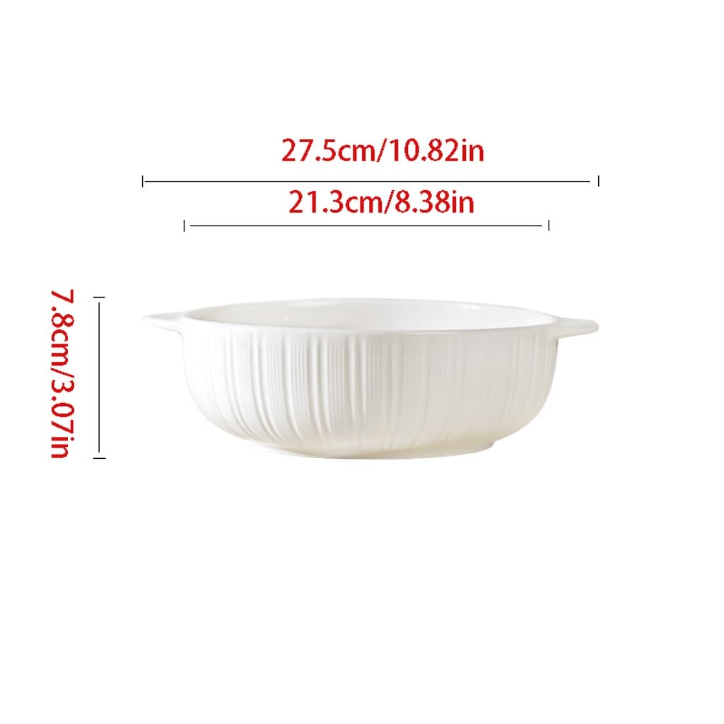 Zuppiera Ciotola For Zuppa A Doppio Orecchio For Uso Domestico, Grande Zuppiera In Ceramica, Di Grande Capacità Zuppiera In Ceramica