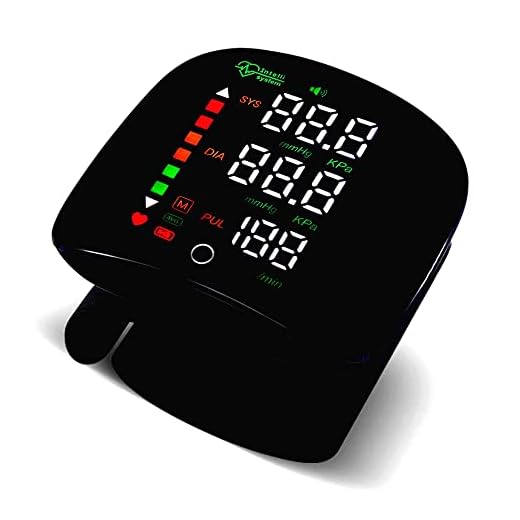 PICOOL Monitor De Presión Arterial De Muñeca, Con Voz, Usb, Recargable, Digital Automático, con la, opción de voz en español facilita la medición, ideal y portátil, para cualquier emergencia.