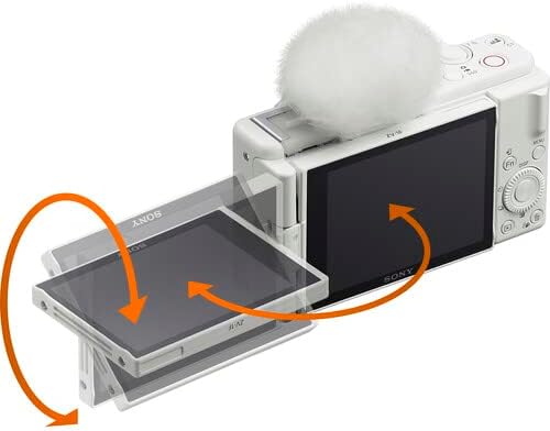 Miniatura 8 de Sony ZV-1F Cámara de vlogging (blanco) (ZV1FW) + kit de filtro + tarjeta de 64 GB + lector de tarjetas + bolsa + trípode flexible + kit de limpieza