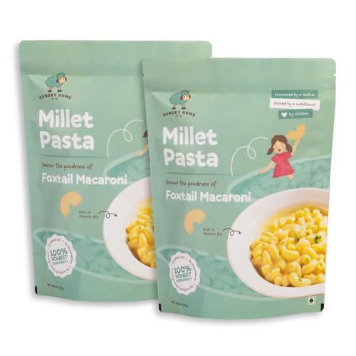 Hungrybums Foxtail Macaroni Pasta with Tastemaker - Pack of 2 (18...