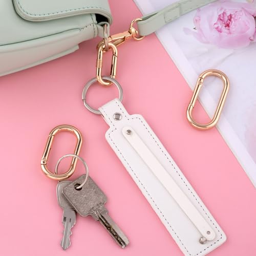 Image of Oval Spring Ring Clips, Metal Keyring Purse Clip