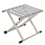 Silla Plegable portátil Taburete Plegable y Resistente, fácil de Limpiar y Transportar (pequeña)