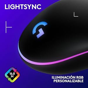 Logitech G G203 LIGHTSYNC Ratón Gaming con Iluminación RGB Personalizable