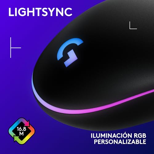 Logitech G G203 LIGHTSYNC Ratón Gaming con Iluminación RGB Personalizable - Imagen 6