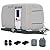 SILIVN Upgraded Durable Waterproof Fiberglass Travel Trailer Cover, Heavy Duty Ripstop Fiberglass Trailer RV Cover, Anti-UV Windproof All Season Protection for RV (8-10ft)