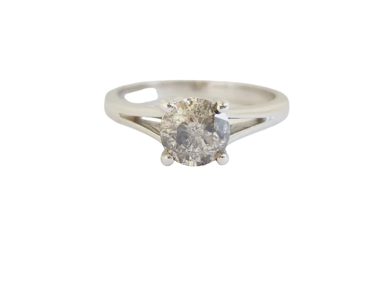 CERTED DIAMONDS1.01 CT Round GRAYISH Brown Fancy Loose Diamond! IGI