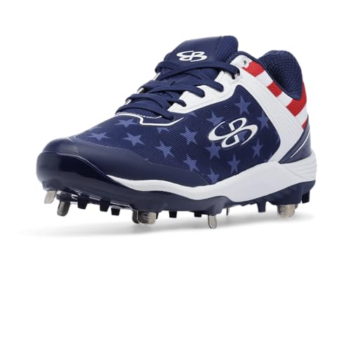 Boombah Viper Men's Metal Cleat - USA One Nation - Multiple Sizes