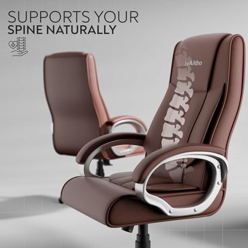 beAAthoยฎ Berlin Orthopedic Boss Chair with 3-Years Warranty B-Brown - Image 4