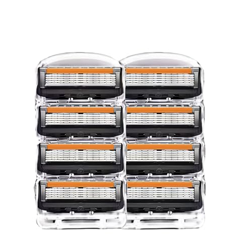 ジレット Fusion 替え刃 5枚刃 互換型 8個入り 手動シェーバー用 快適深剃り (8)