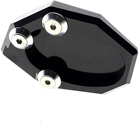 FXCNC Racing Aluminum CNC Motorcycle Side Stand Plate Kickstand Extension Pad Compatible with Kawasaki VERSYS 650 2010-2020, KLX250 2009-2015