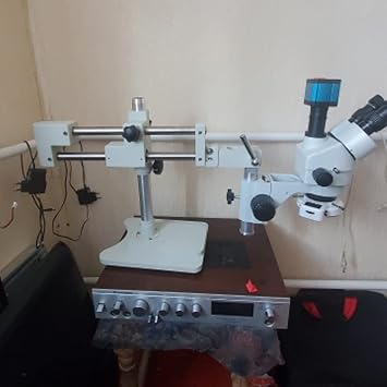 Universal Boom Lab Industrial Zoom Trinocular Stereo Microscope Stand Holder Bracket Arm 76mm Microscopio Accessories(D)
