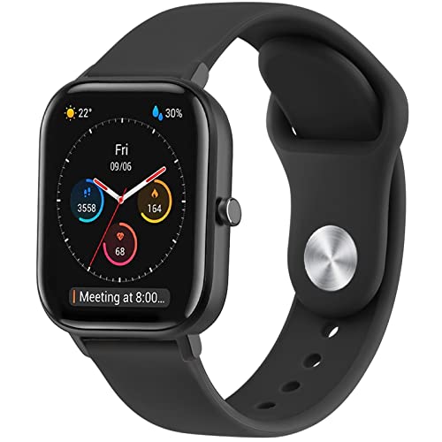 Wanme Cinturino per Amazfit Gts/Amazfit Gts 2 Mini,Cinturino Morbido Silicone