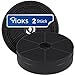 Produktbild VIOKS Aktivkohlefilter 17,2x17,2x4,3cm SET 2x Kohlefilter Dunstabzugshaube Ersatz für AKPO 90 Abzugshauben WK-4 WK-5 WK-7 & Filter Rund Dunstabzugshaube Ersatzteile Filter Dunstabzugshaube Aktivkohle