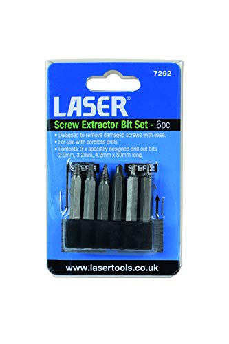Extractor de tornillos Laser 7292 kit de 6 piezas para talleres 5