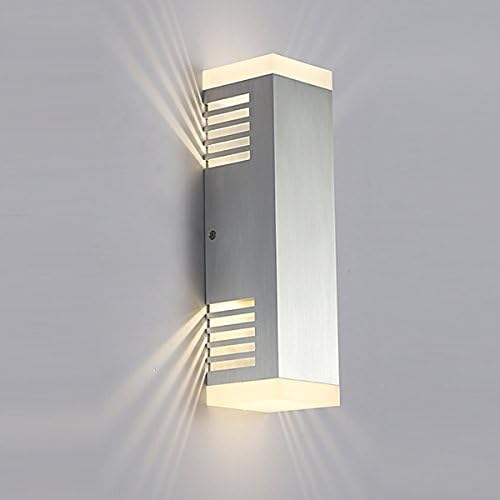 Lanfu 10W Wall Lamp Warm White Indoor Elegant and Modern Design LED Wall Lights 800LM with Acrylic Cover for Bedroom Living Room Hallway Pathway and Lounges, CE Certification/290*90*90MM (White 2)