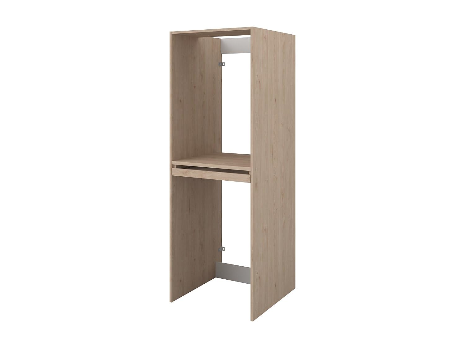 Vente-unique - Mueble para Lavadora Erkano - L 64.2cm x A 64.9cm x H 184.4cm - melamina - Color Natural Claro