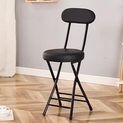 beaka Tabouret Pliant Confortable,Tabouret Pliant avec Dossier Chaises Pliantes pour La Maison Chaises Pliantes Interieures avec Coussin Rembourré Économiser De...