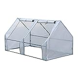 folienzelt reparieren ✅ Schützen Sie Ihre Pflanzen - Das Gewächshaus kann Schäden durch kaltes Wetter verhindern und Wärme und Sonnenlicht für Pflanzen bewahren. Pflanzsaison das ganze Jahr über und geeignet zur Erhaltung der Pflanzen- oder Samenzüchtung; reduziert Schäden durch Schädlinge oder Vögel (Hinweis: mit Rahmen!)