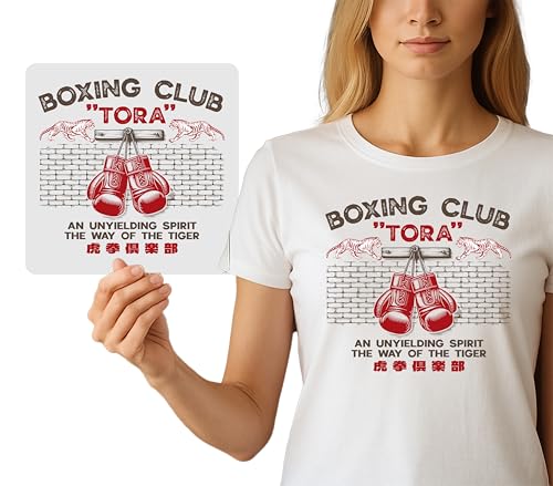 Vintage Tora Boxing Club DTF Transfer | Ready-to-Press Tiger Martial Arts Iron-On Graphic for DIY Apparel & Gym Wear | Combat Sports Heat Press Decal for Custom Fitness Gear