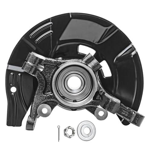 Image of Detroit Axle - Front Steering Knuckles and Wheel Hub Bearings Lower Control Arms w /Ball Joints Replacement for 2011 Kia Optima 2.0L