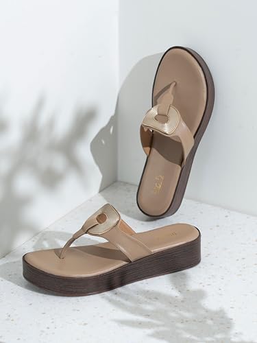 Image of Inc.5 Womens Tan Casual Solid Round Toe Sandals