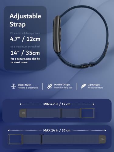 Image of TUDIA Stretchable Wrist & Armband Case for Amazfit Helio Strap [2-in-1 Strap] Bicep & WristBand for Helio Fitness Tracker (Case & Band Only)