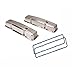 Short Finned Small Block Fits Chevy Valve Covers w/Holes & Gaskets