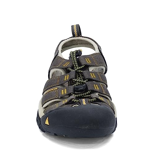 Keen Men's Newport H2 Closed Toe Water Sandals, Raven/Aluminum, 10.5 Us #TOP3