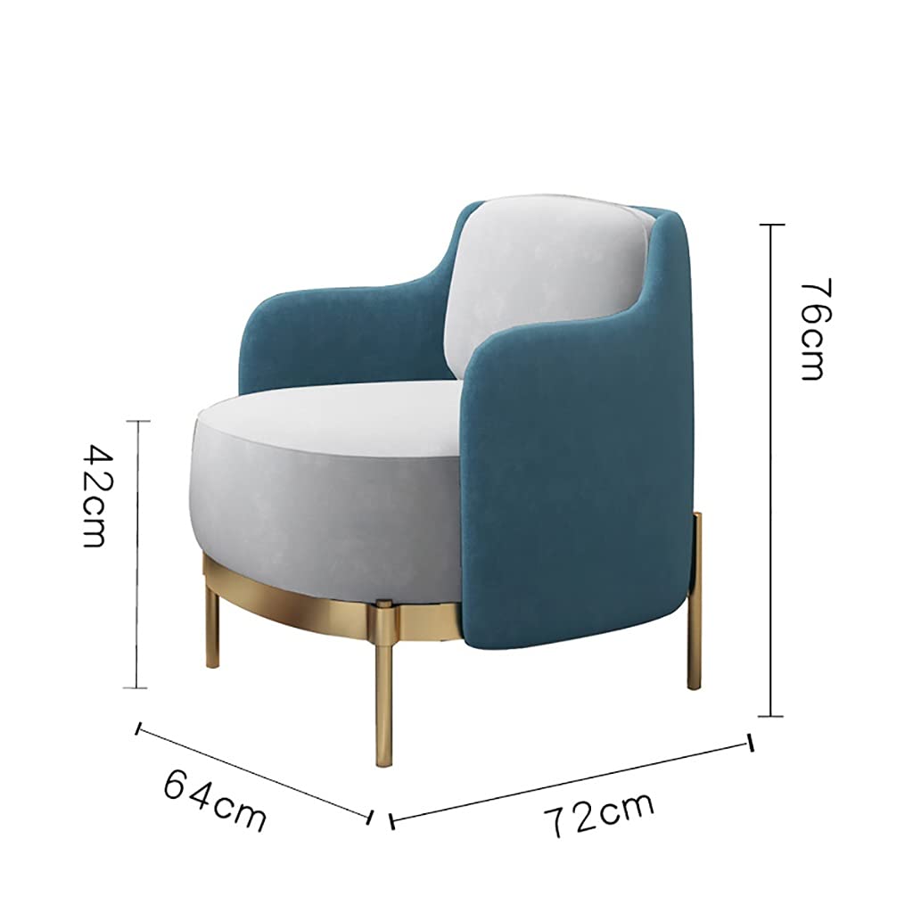 Poltrona imbottita in tessuto di metà secolo, per camera da letto, soggiorno, studio, balcone, bar, ristorante, stile pratico e alla moda 1